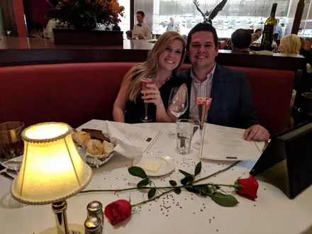 An evening together during our engagement chapter.
