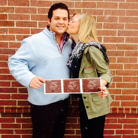 Sharing the news that our family was growing.