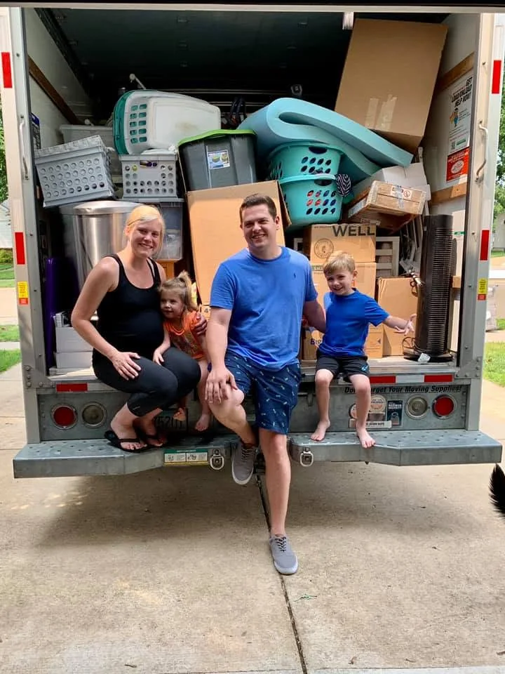 The truck was packed. Next stop: Texas.